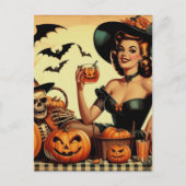  Halloween Pin-Up Briefkaart (Voorkant)