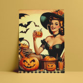  Halloween Pin-Up Briefkaart