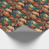 Halloween Pin Up Cadeaupapier (Hoek)