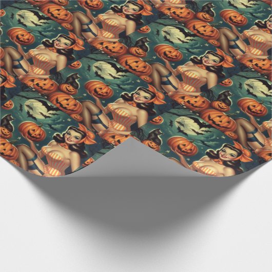  Halloween Pin Up Cadeaupapier (Hoek)