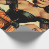 Halloween Pin-Up Cadeaupapier (Hoek)