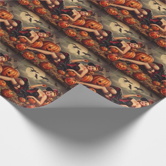  Halloween Pin Up Cadeaupapier (Hoek)