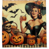  Halloween Pin-Up Douchegordijn (Voorkant)