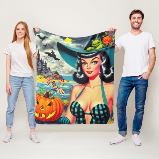  Halloween Pin-up Fleece Deken (In situ)