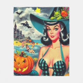  Halloween Pin-up Fleece Deken (Voorkant)