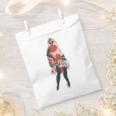 Halloween Pin Up Ghost Bloemen Bedankzakje (Geknipt)