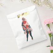 Halloween Pin Up Ghost Bloemen Bedankzakje (Gezegeld)