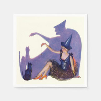 Halloween Pin Up Girl Witch Party  Servet