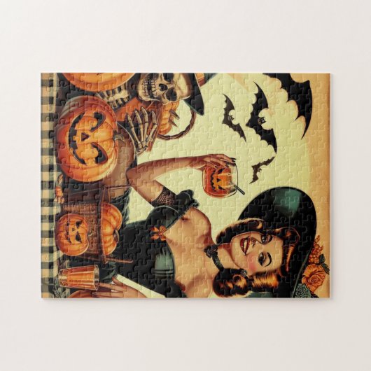  Halloween Pin-Up Legpuzzel (Horizontaal)