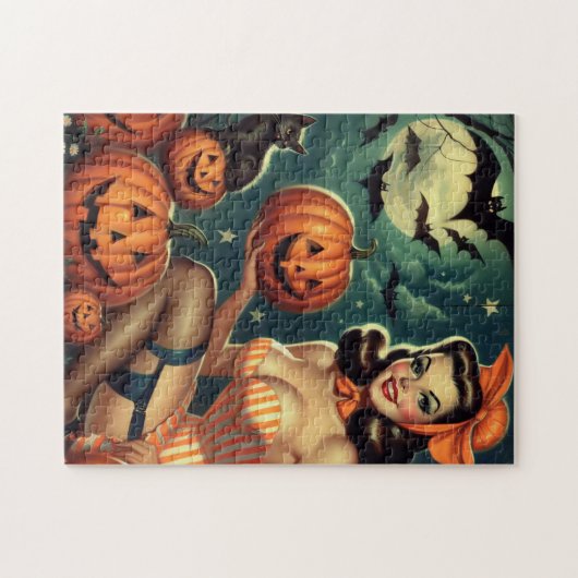 Halloween Pin Up Legpuzzel (Horizontaal)