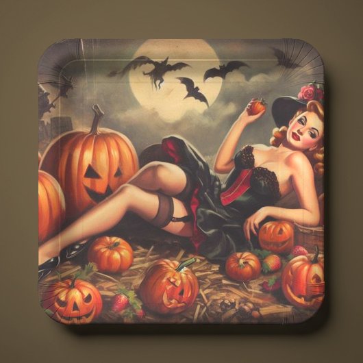  Halloween Pin Up Papieren Bordje
