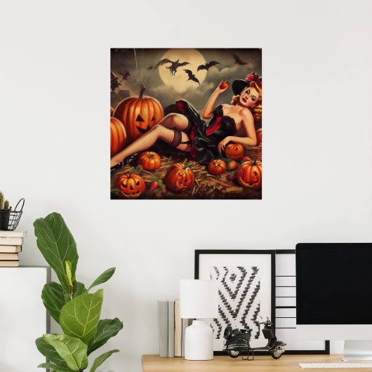  Halloween Pin Up Poster (Thuiskantoor)