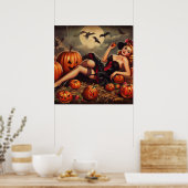  Halloween Pin Up Poster (Keuken)