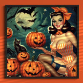 Halloween Pin Up Poster