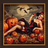 Halloween Pin Up Poster