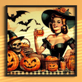 Halloween Pin-Up Poster