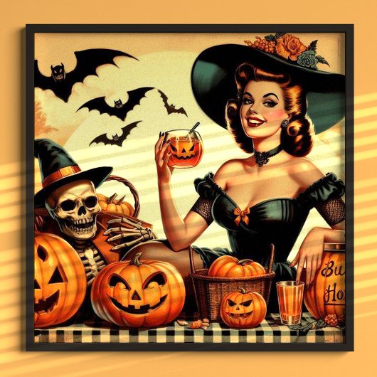  Halloween Pin-Up Poster