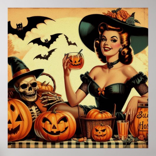  Halloween Pin-Up Poster (Voorkant)