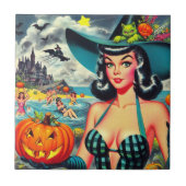  Halloween Pin-up Tegeltje (Voorkant)