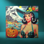 Halloween Pin-up Tegeltje