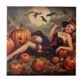  Halloween Pin Up Tegeltje (Voorkant)