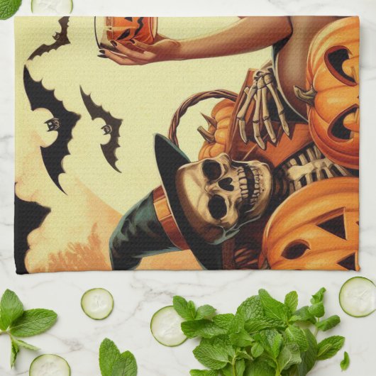  Halloween Pin-Up Theedoek (Gevouwen)