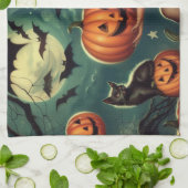 Halloween Pin Up Theedoek (Gevouwen)