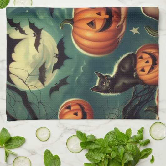  Halloween Pin Up Theedoek (Gevouwen)