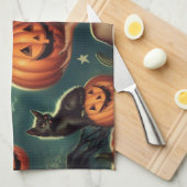 Halloween Pin Up Theedoek (Quarter Fold)