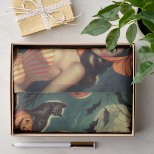  Halloween Pin Up Tissuepapier (Geschenk)