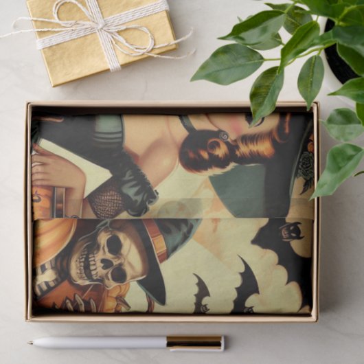  Halloween Pin-Up Tissuepapier (Geschenk)