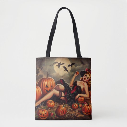  Halloween Pin Up Tote Bag (Voorkant)