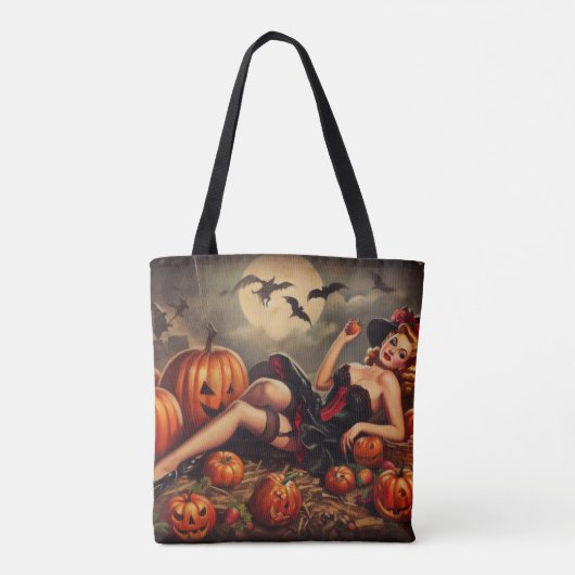  Halloween Pin Up Tote Bag (Achterkant)