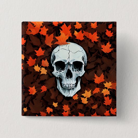 Halloween pin vierkante button 5,1 cm (Voorkant)