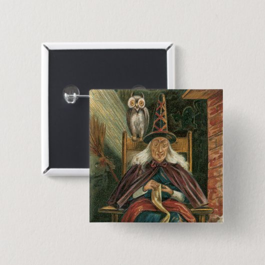  Halloween Pin Vierkante Button 5,1 Cm (Voorkant /achterkant)