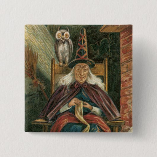 Halloween Pin Vierkante Button 5,1 Cm (Voorkant)