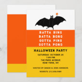 Halloween Ping-Pong Feest Uitnodigingen (Voorkant / Achterkant)