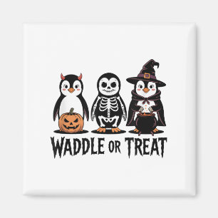 Halloween Pinguïn Trick Of Waddle Spooky Magneet