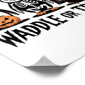 Halloween Pinguïn Trick Of Waddle Spooky _ Poster (Hoek)