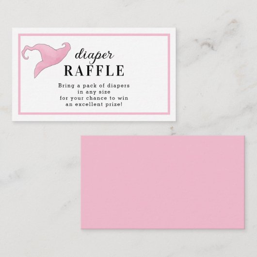 Halloween Pink a Baby is het brouwen van luier Raf Informatiekaartje (Voorkant / Achterkant)