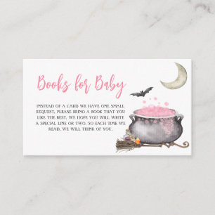 Halloween Pink Baby is het brouwen van boeken voor Informatiekaartje
