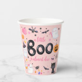 Halloween Pink Ghost Baby shower Paper Cup Papieren Bekers (Voorkant)