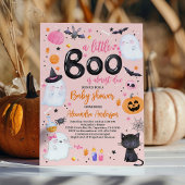 Halloween Pink Ghost Baby shower Uitnodiging Boo