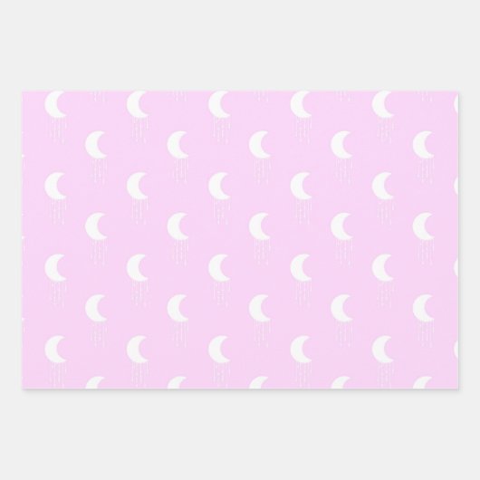 Halloween Pink Paars Bat Witch Pet Lantern Spider Inpakpapier Vel (Voorkant 3)