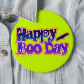 Halloween Pins, Buttonnen - Happy Boo Day Art Ronde Button 6,0 Cm (In situ)