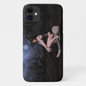 Halloween Pinup Meisje in Moonlight Case-Mate iPhone Case (Achterkant)