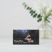 Halloween Pinup Meisje in Moonlight Visitekaartje (Staand voorkant)