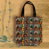  Halloween Pinup Witch Tote Bag