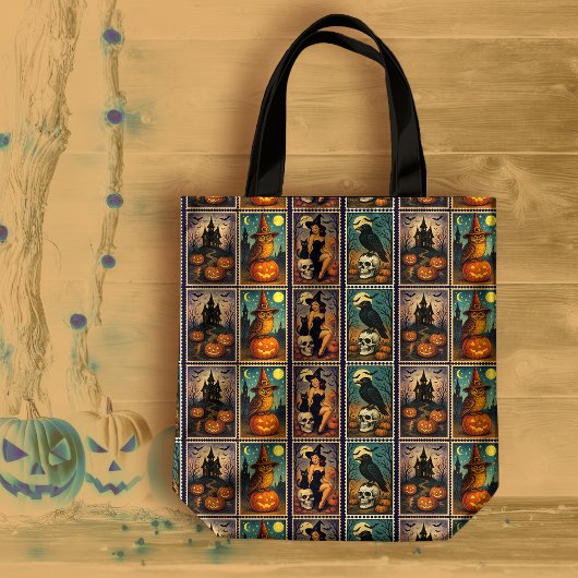Halloween Pinup Witch Tote Bag