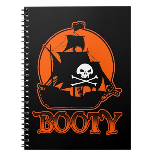 Halloween Piraat Buit Notitieboek (Voorkant)